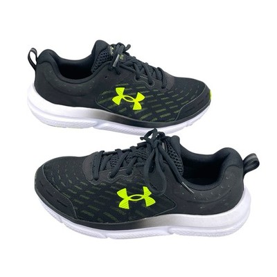 Under Armour Charged Assert Black Volt Running Shoes Men s 9.5 4E Wide