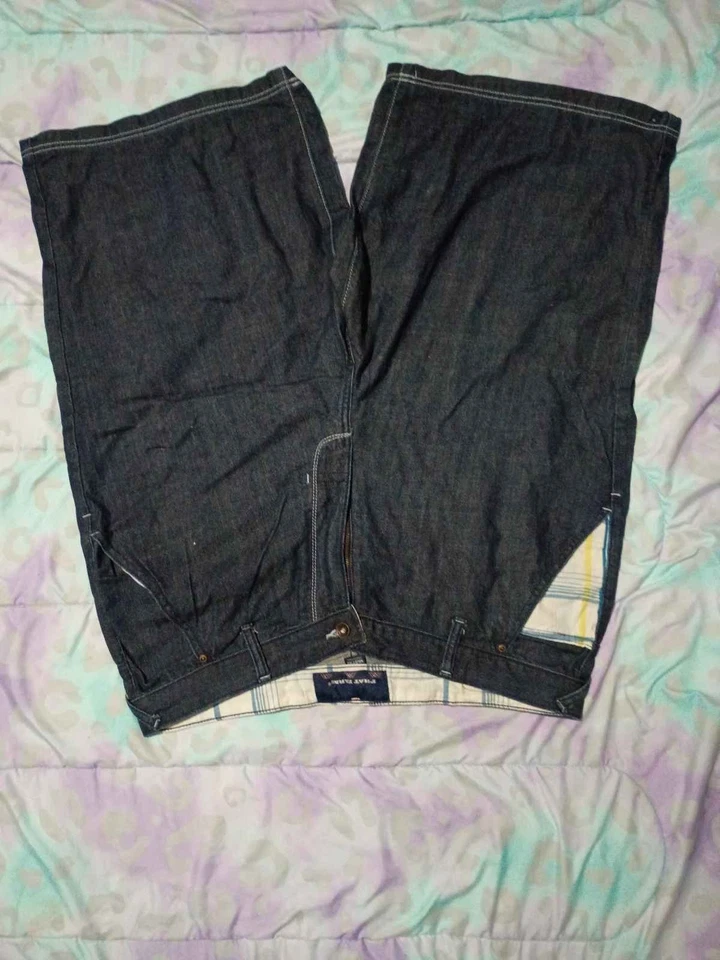 Phat Farm Men's Blue Denim Jean Shorts Baggy Skater Hip Hop Y2K - Image 2 of 3