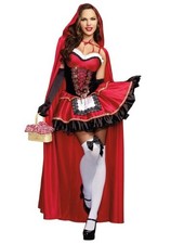 DREAMGIRL LITTLE SEXY RED RIDING HOOD COSTUME & ACCESSORIES ADULT XL NEW
