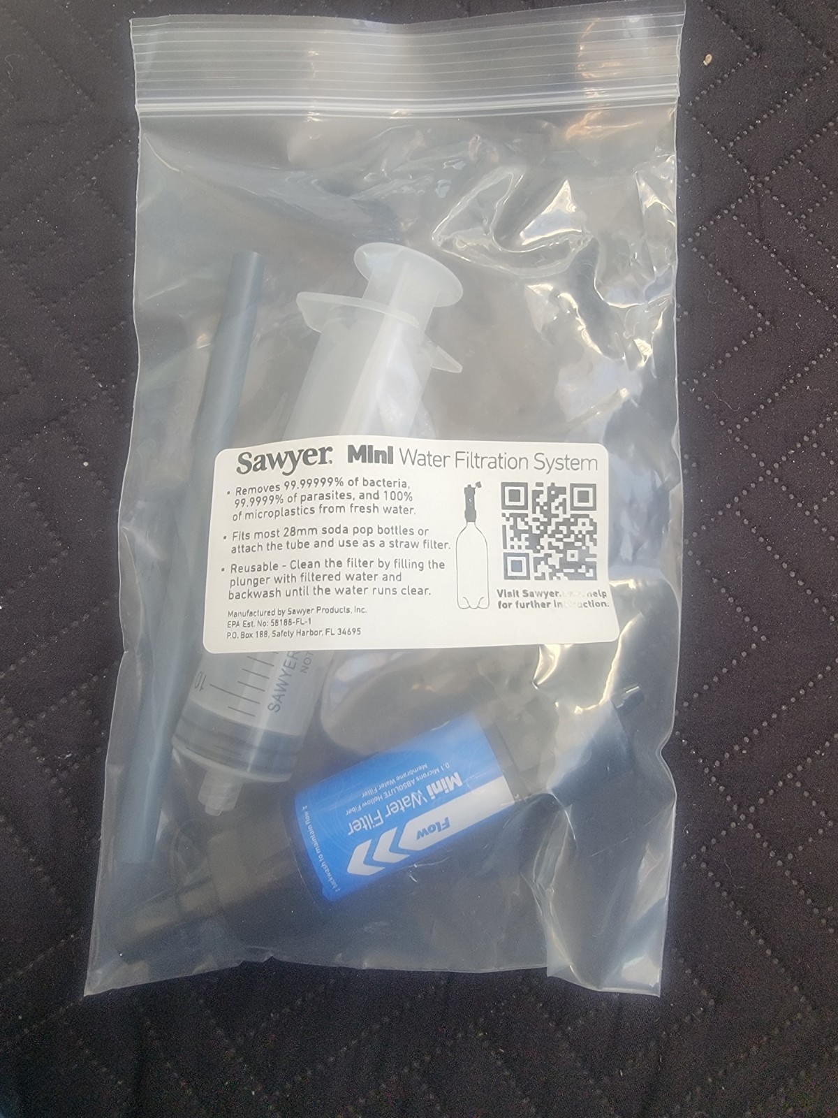 Squeeze / Gravity Water Filtration System  Sawyer Mini & CNOC Premium 2L Bladder