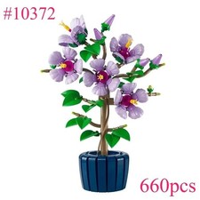 Botanicals 10372 Hibiscus Flower Building Set 18+ Home Office Decor Gift