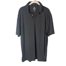 Hart Schaffner Marx Men  s Gray Short Sleeve Polo Shirt Size Large