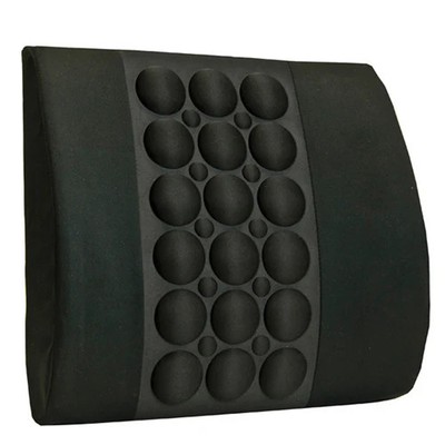 IMAK Back Cushion with Pressure Point Massage   Ergonomic Lumbar Support, Black