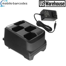For Zebra MC32N0 MC3300 Scanner 4-Slot Battery Charger Cradle SAC-MC33-4SCHG-01