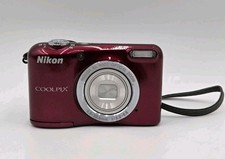 Nikon Coolpix L29 16.1MP Digital Camera - 720p HD Video - Red - VGC Tested Works