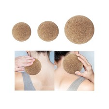 Boule de Massage en liège, outil Portable, balle de Yoga compacte pour