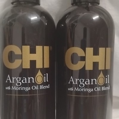CHI Argan Oil with Moringa Oil Blend, 2 Bottles, Biosilk Product Line