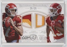 2014 Panini National Treasures Prime 25/25 Aaron Murray De'Anthony Thomas 3b8