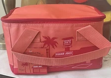 Trader Joe's Mini Insulated Tote Bag 1.5 Gal Cooler Summer 2025 Peach