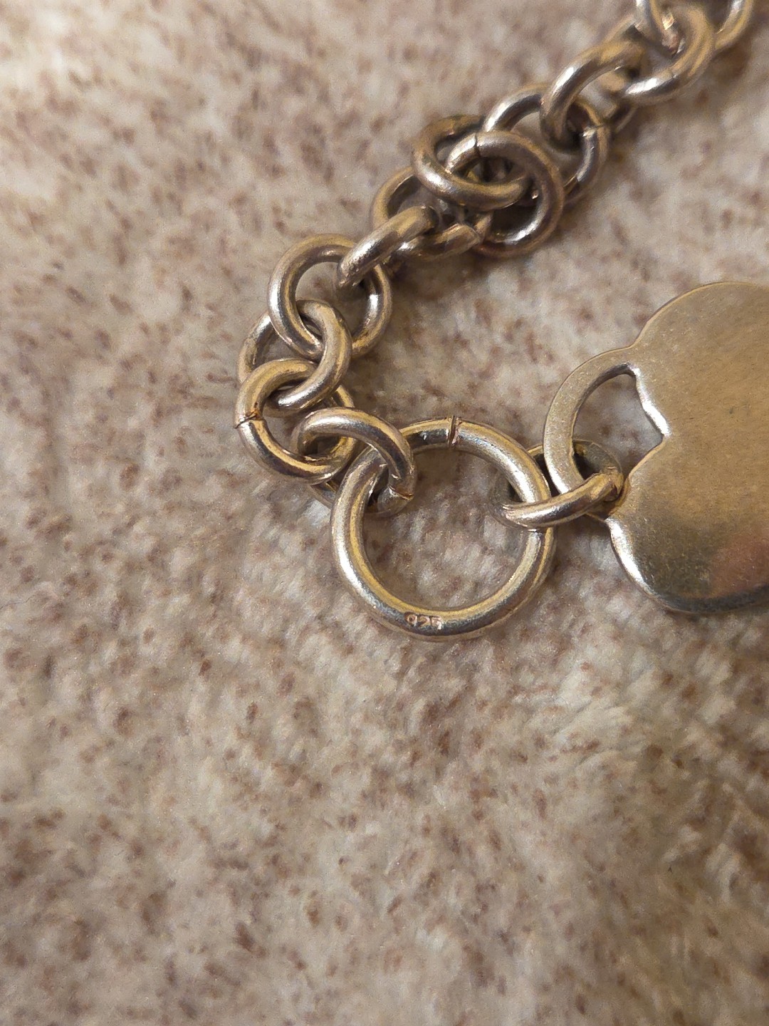 16" 925 Solid Sterling Silver Toggle Link Chain H… - image 2