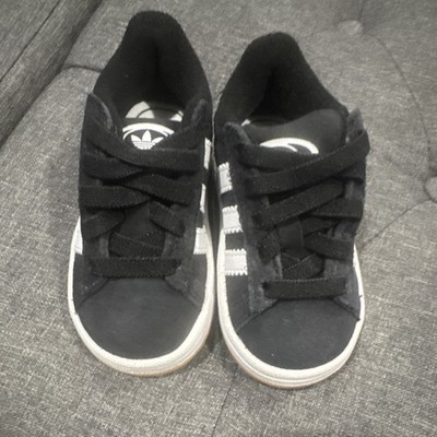 adidas Campus 00s CF EL I Black/White Suede Unisex Kids Sneakers 6K JI4335