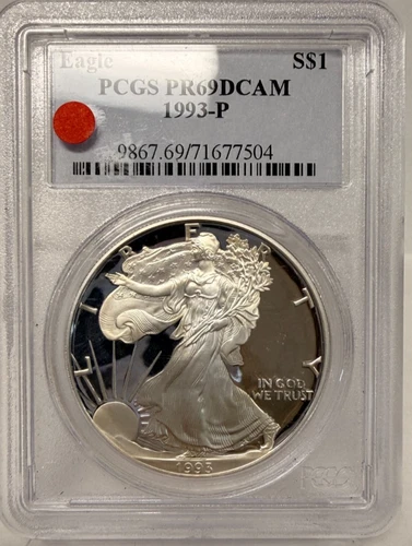 1993-P American Silver Eagle Proof — photo from another recent sale