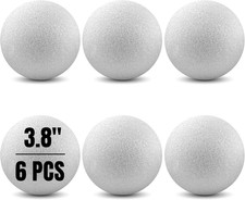 Round Foam Balls for Crafts  6 Pcs of 3.8-Inch White Craft Foam XPS for Arts