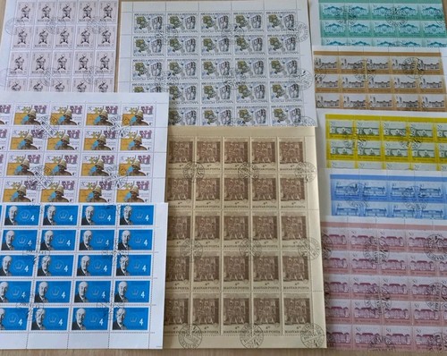 GIFT PRICE! free fees 800 different world stamps + 13 sheets