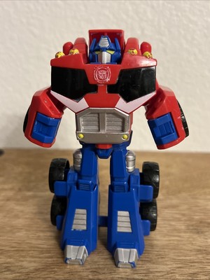 Optimus Prime Transformers Rescue Bot 5  Action Figure Plastic Twist 2-1 Toy