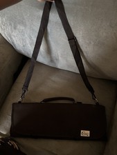 Black Canvas Knife Bag with Strap for Chef's