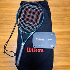 Wilson ULTRA 25 kids tennis racket used with grip tape & wear, includes bag