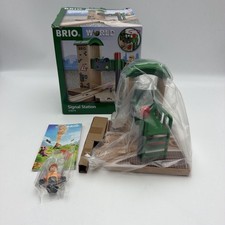 BRIO World Signal Station Set - 2-Piece Wooden Train Track Toy with One Size