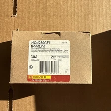 Square D Homeline 2 Pole 30 Amp GFI Circuit Breaker - HOM230GFI 