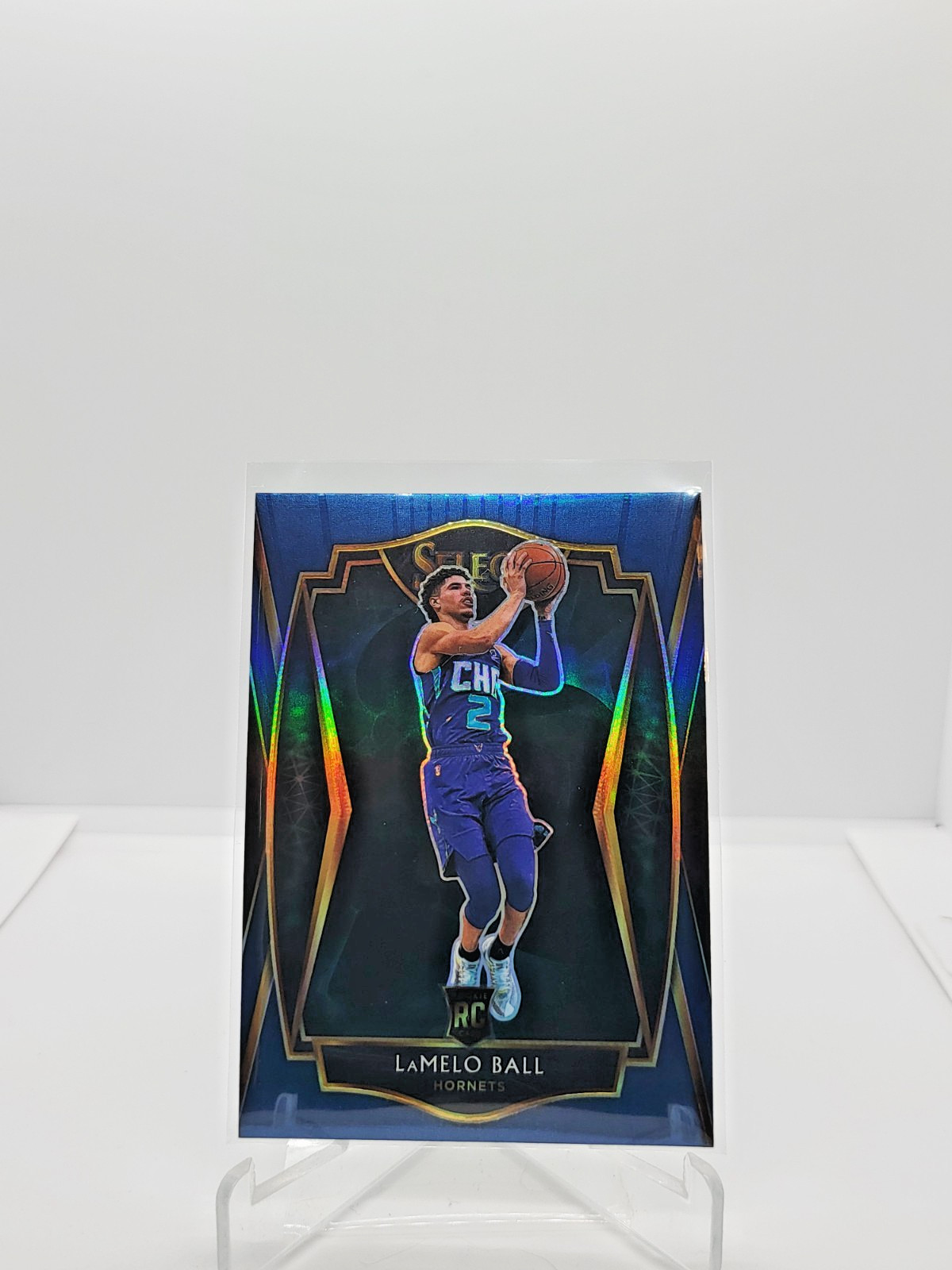 2020-21 Panini Select Premier Level Blue Silver LaMelo Ball #183 Hornets