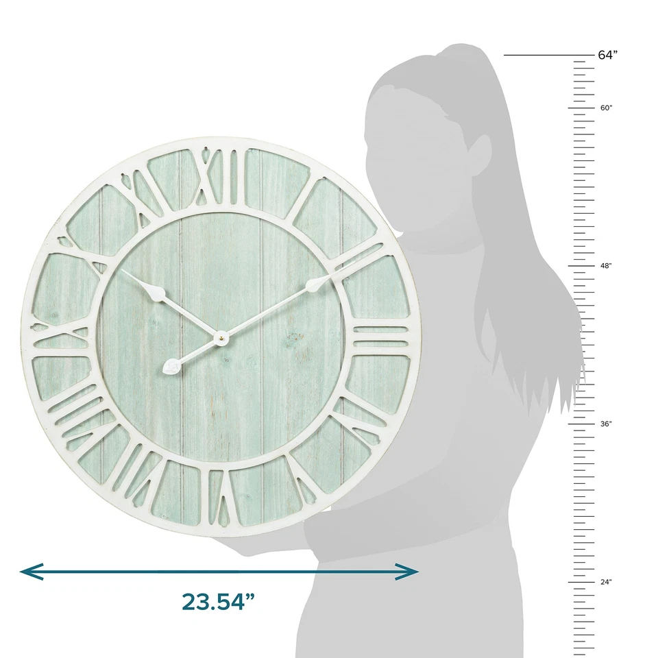 La Crosse Reloj 404-4060 23.5" Costero Extra Grande Decorativo Cuarzo Reloj de Pared Foto 3 de 4