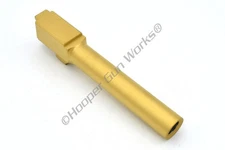 HGW Bromont Barrel for Glock 17 9mm Flush Cut Stainless Steel Gold TiN Finish