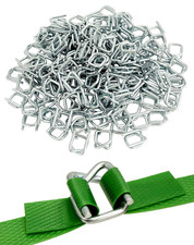Metal Wire Buckle 1/2 Inch Width Pack of 200 Silver for Polypropylene Strapping
