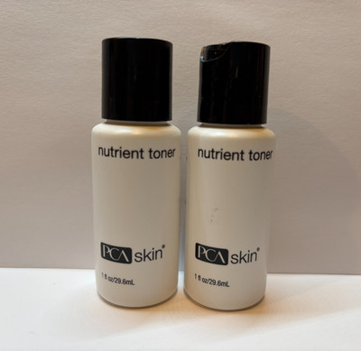 Lot of 2 PCA Skin Nutrient Toner 1 oz /30 ml Travel Size NEW 10/28