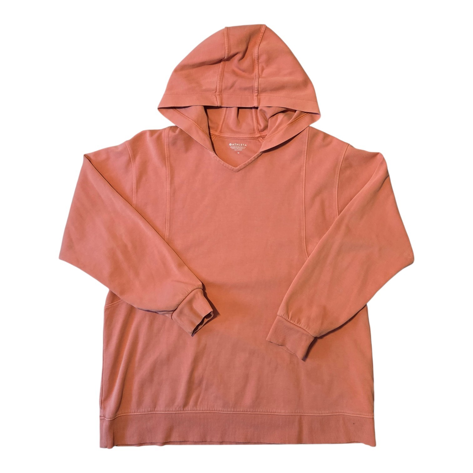 Athleta Sundown Alliance Hoodie  Pullover Women's Med Dark Coral