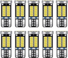 194 LED Bulb 10PCS, T10 168 W5W 2825 LED with 24 SMD 3014 Chips, Color: White