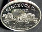 Stagecoach For When You Have To Get Out Of Doge Breakable 1 oz Silver .999 Fine