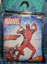 NEW Marvel Disguise Deadpool Partysuit Spandex Spirit Halloween Costume Adult XL