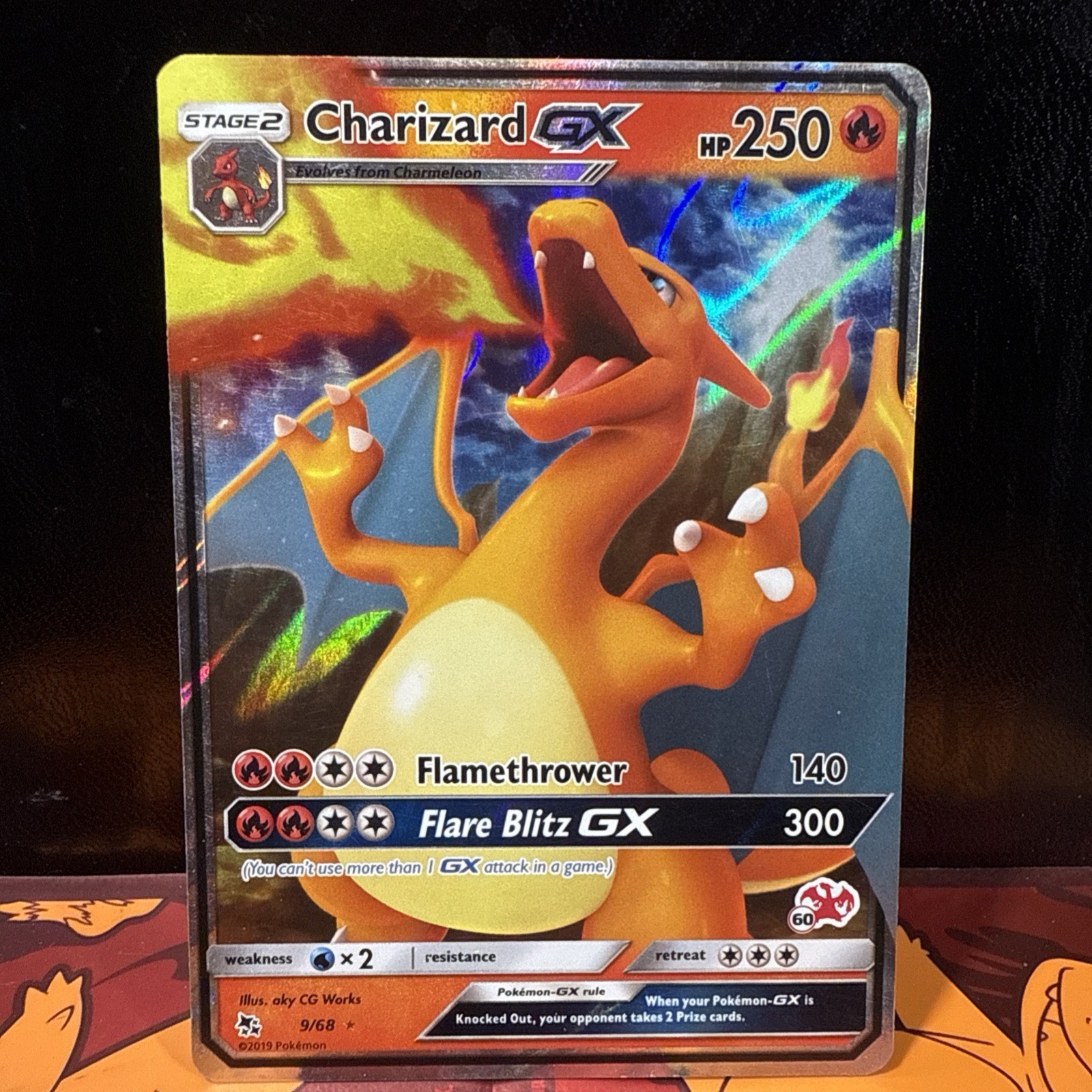 Charizard GX - (#60 Charizard Stamped) 009/068 Battle Academy Holo