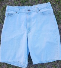Vintage Levis 560 Mens Size 36 Shorts Light Wash Orange Tab Made In USA