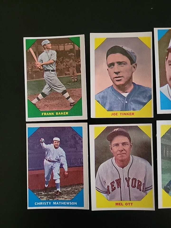 Lote de tarjetas de béisbol Fleer 1961 - 6 diferentes EXMT o mejores - con Bob Feller Foto 2 de 4