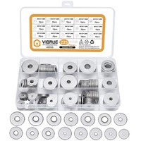 Vigrue 225 StüCk Flache Unterlegscheiben Edelstahl M3–M12 Beilagscheiben Set