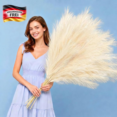 Künstliches Pampasgras Set 5 Stück Herbstdeko Hochzeiten Halloween Wohnkultur