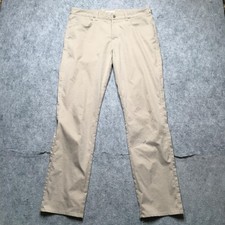 Peter Millar EB66 Pants Mens 34x32 Beige Khaki Chino 5-Pocket Golf Performance