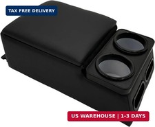 Car Center Console With Cup Holders Universal Truck Bench Seat Organizer Back