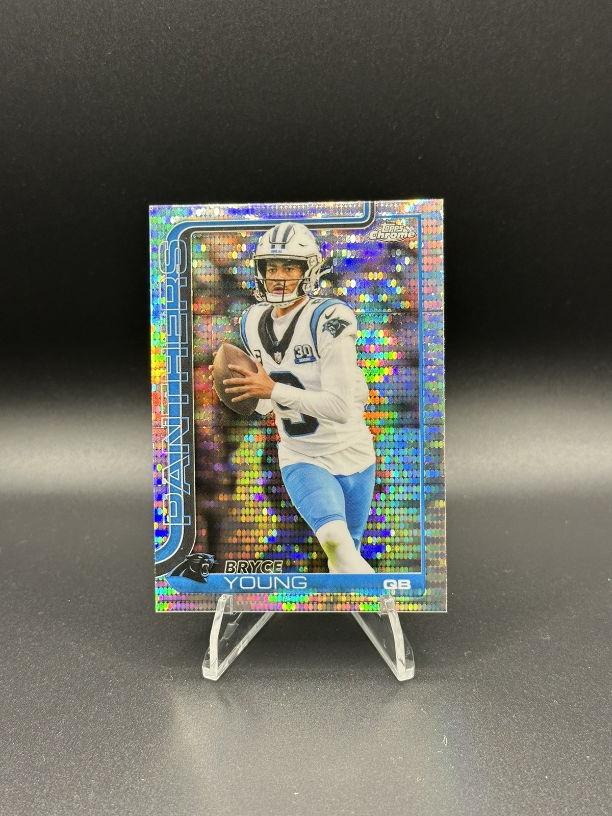 2025 Topps Chrome Pulsar Bryce Young Carolina Panthers #40 Football Card