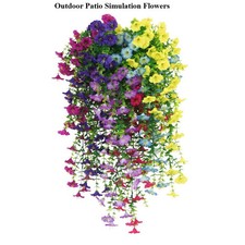 Künstliche Blume künstliche Hängeblumen und Pflanzen draußen Dekoration bunt