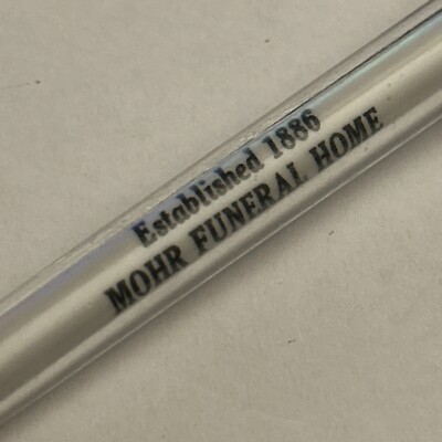 VTG Ballpoint Pen D.O. Mohr Funeral Home Ponca Nebraska