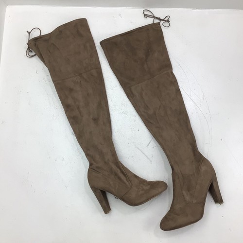 Wild Diva AMAYA-01 Women's Size 10 Faux Suede Over The Knee High Heel Boots - Picture 2 of 4