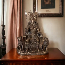 Exlusive Odin Statue, Allfather, Norse Gods, Viking God Sculpture 9 inc
