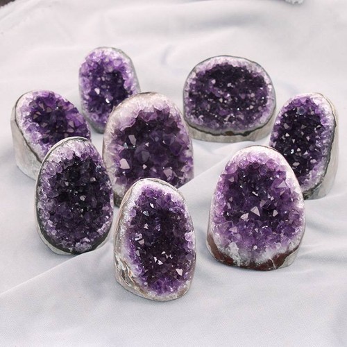 600-700g Natural Amethyst Druzy Geode Quartz Crystal Cluster Energy Specimen US - Picture 12 of 14