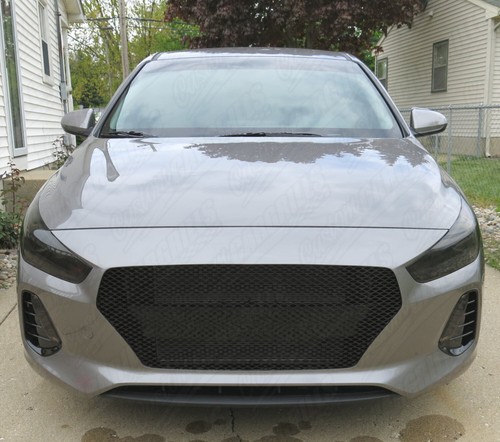 Parrilla de malla CCG Gloss Black Perf GT para 2018 - Hyundai Elantra GT 2020 parrilla - Imagen 6 de 10