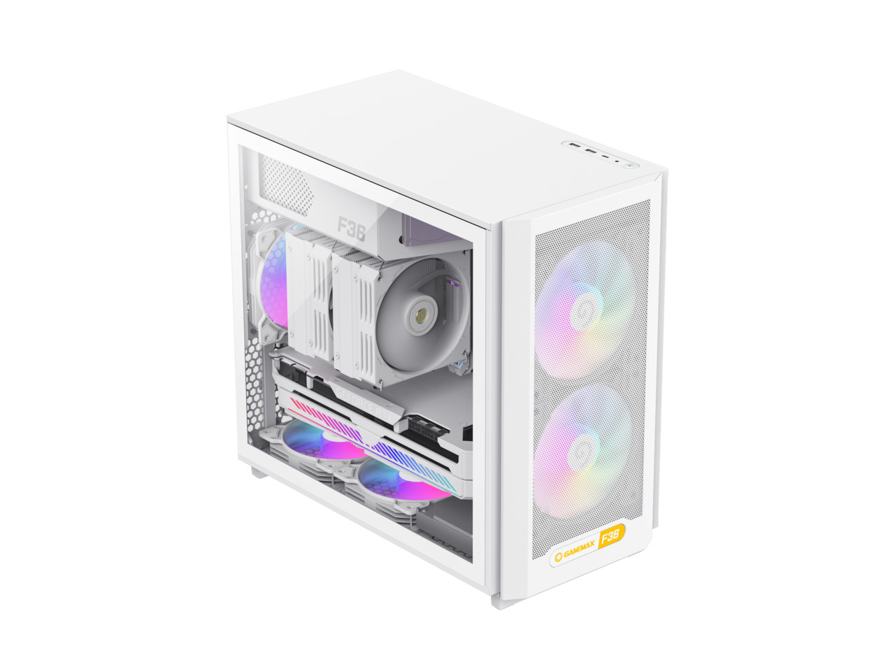Игровой корпус GAMEMAX F36 WH Micro-ATX-Белый