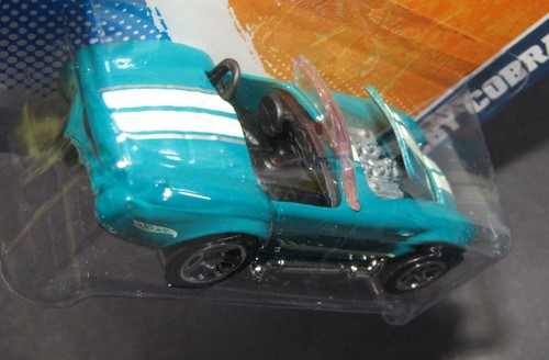 2011 Hot Wheels Teal SHELBY COBRA 427 S/C Hood Opens #107 HW70-052725 - Picture 6 of 8