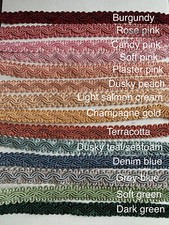 Quality lampshade 'wave' vintage braid gimp trim 10mm 12mm