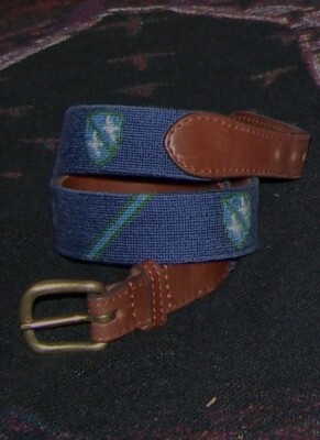 zozo2024プロアマ　SMATHERS&BRANSON Smathers & Branson Golfer's Life Needlepoint Belt in Blue at